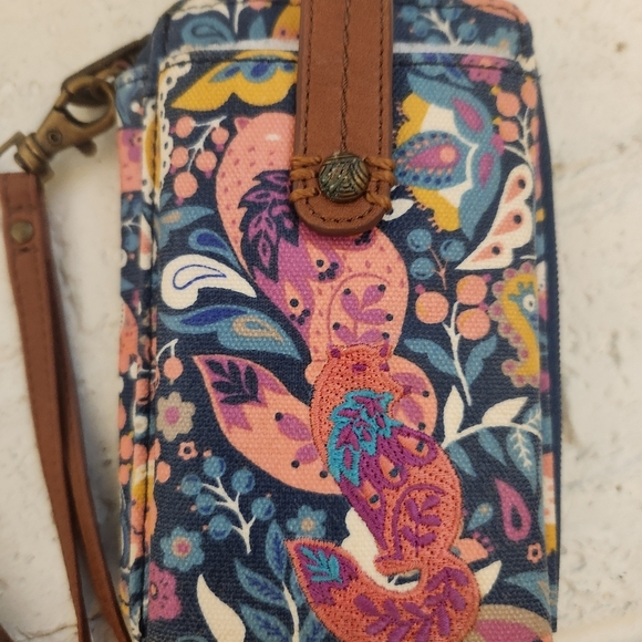 Sakroots Floral Crossbody Bag with Brown Accents - Picture 2 of 7